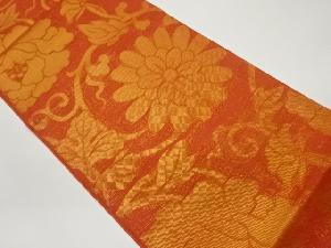  紗 花唐草模様織出し全通袋帯